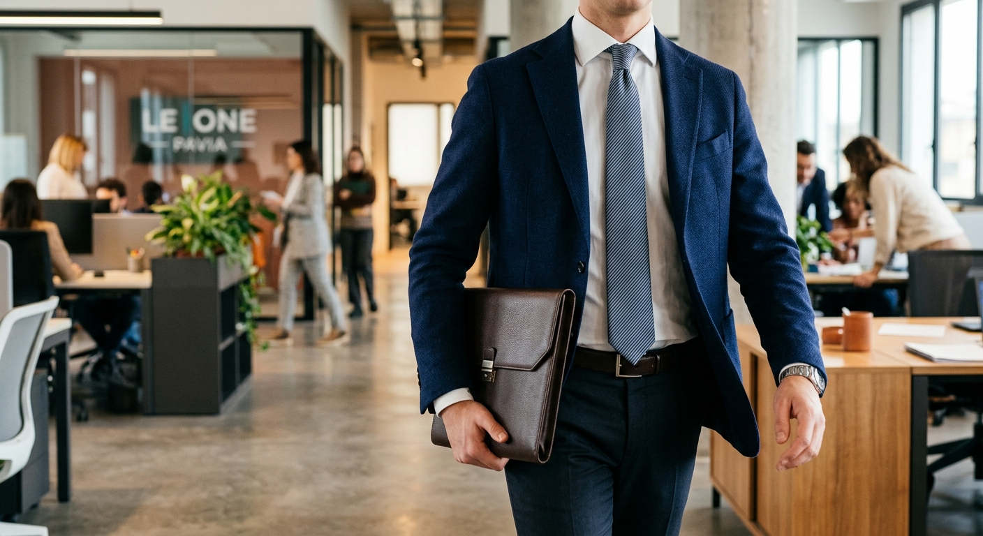 Professionista LE-ONE al lavoro in ufficio
